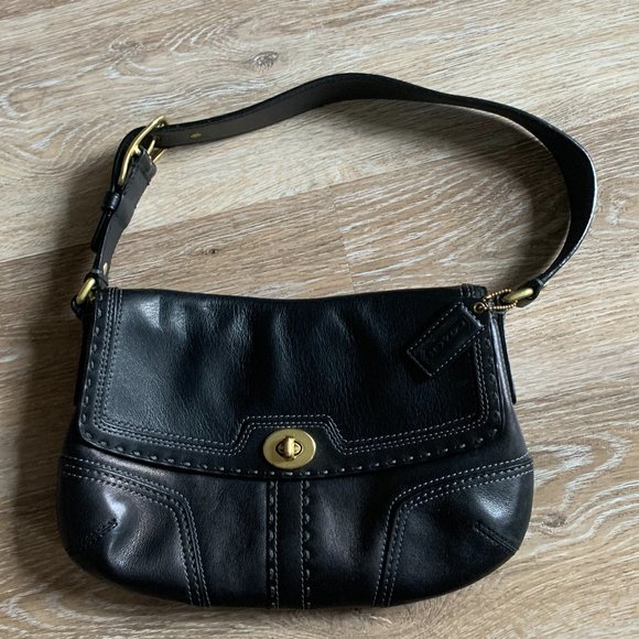 Coach Bags Vintage Coach Legacy Hampton Black 9s Shoulder Leather